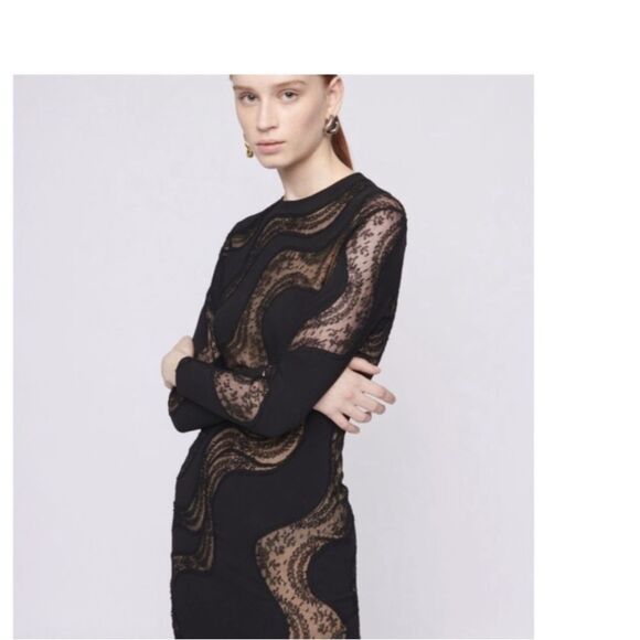 NWT Stella McCartney Black  Wave Dress, M - Picture 5 of 16